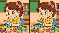 Puzzel: kun je 3 verschillen vinden in de afbeelding met het meisje binnen 19 seconden?